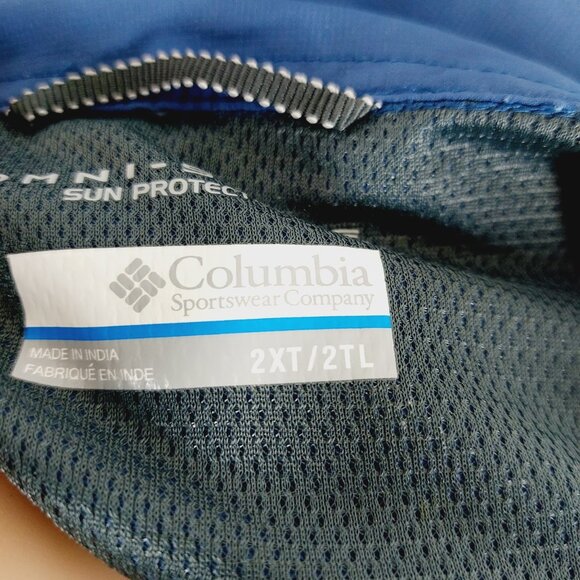 Columbia Women's Blue Omni-Shield Short Sleeve Button-Up Shirt Size 2XL - Picture 8 of 10